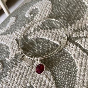 ALEX AND ANI GARNETT BIRTHSTONE BANGLE